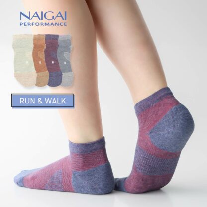 Naigai Performance Women's Arch Fit Support Socks 90°直角包踭短筒足弓承托機能袜3050114